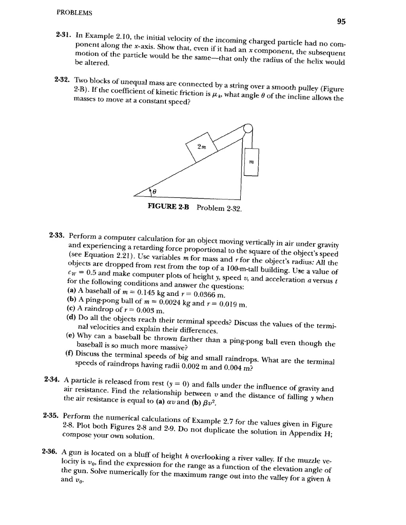 Solved PROBLEMS 95 2-31. In Example 2.10, the initial | Chegg.com