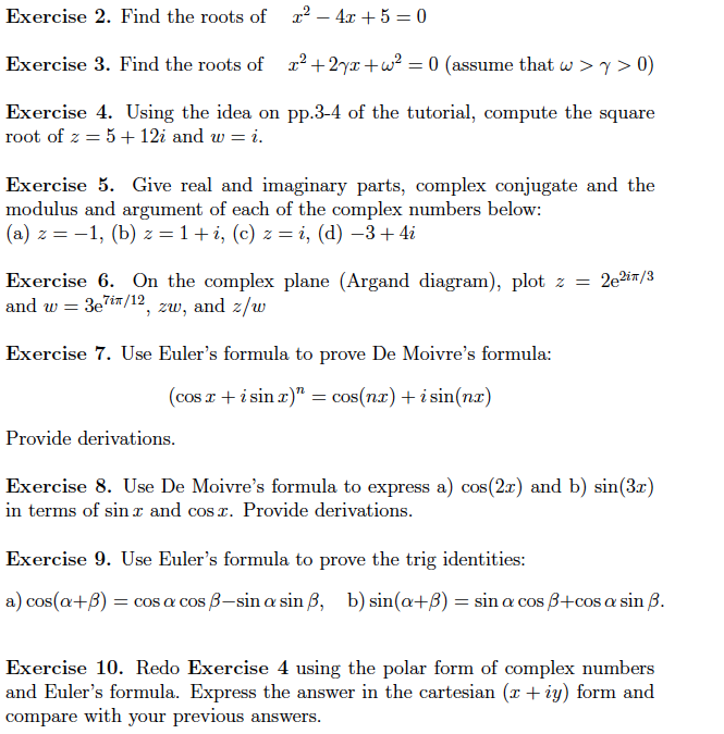 Solved: Find The Roots Of X2 - 4x + 5 = 0 Find The Roots O... | Chegg.com