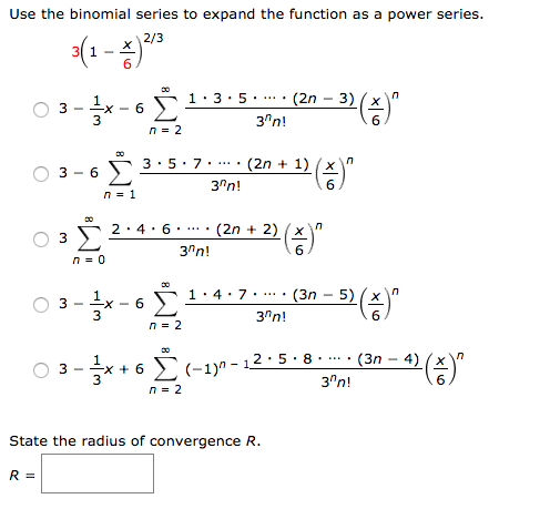 Solved Use the binomial series to expand the function as a | Chegg.com