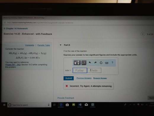Solved ? Chapter 14 Homework Exercise 14.32-Enhanced -with | Chegg.com