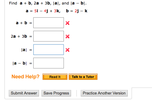 Solved Find A + B, 2a + 3b, |a|, And |a - B|. A = 5 - 4j + | Chegg.com