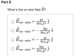 Solved An electric dipole at the origin consists of | Chegg.com