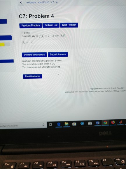 Solved C7: Problem 4 Previous Problem Problem List Next | Chegg.com