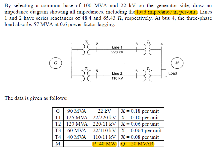 Solved Draw The Impedance Diagram For The Circuit Below 43 Off 3375