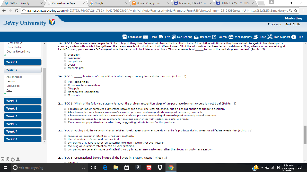 Solved One reason some people don't like to buy clothing | Chegg.com
