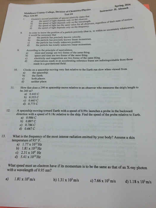 Solved Clocks on a spaceship moving very fast relative to