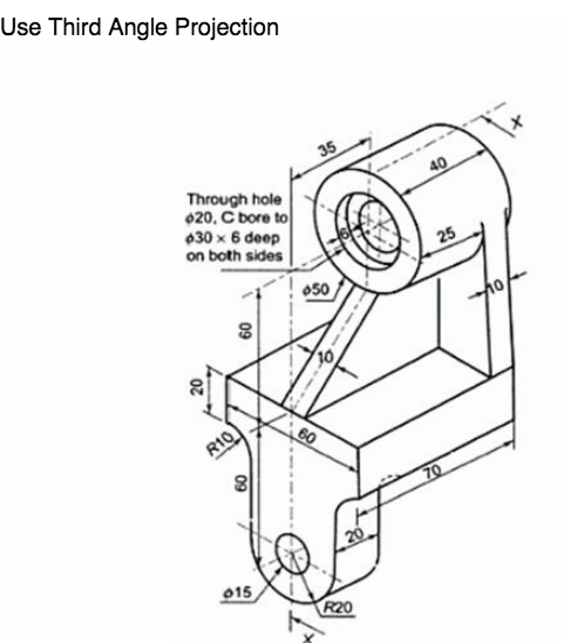 All dimensions are in mm. Use a scale of 1:2 for | Chegg.com