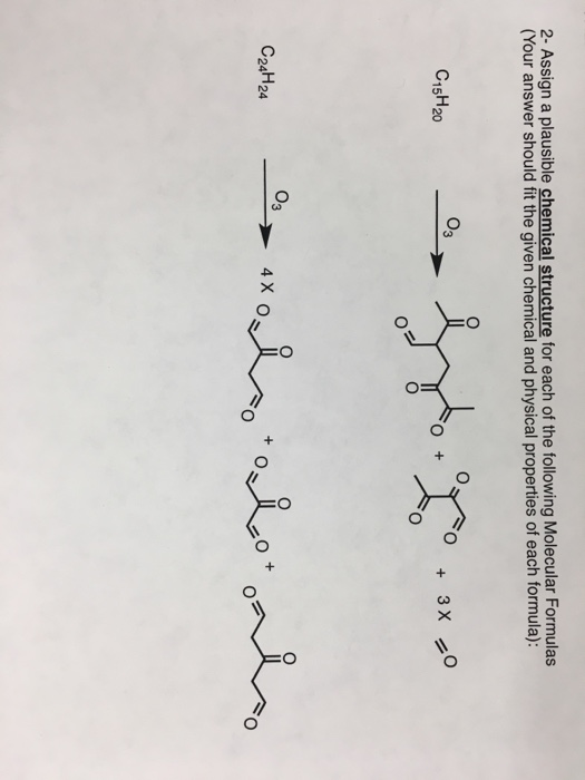 Solved Assign a plausible chemical structure for each of the | Chegg.com