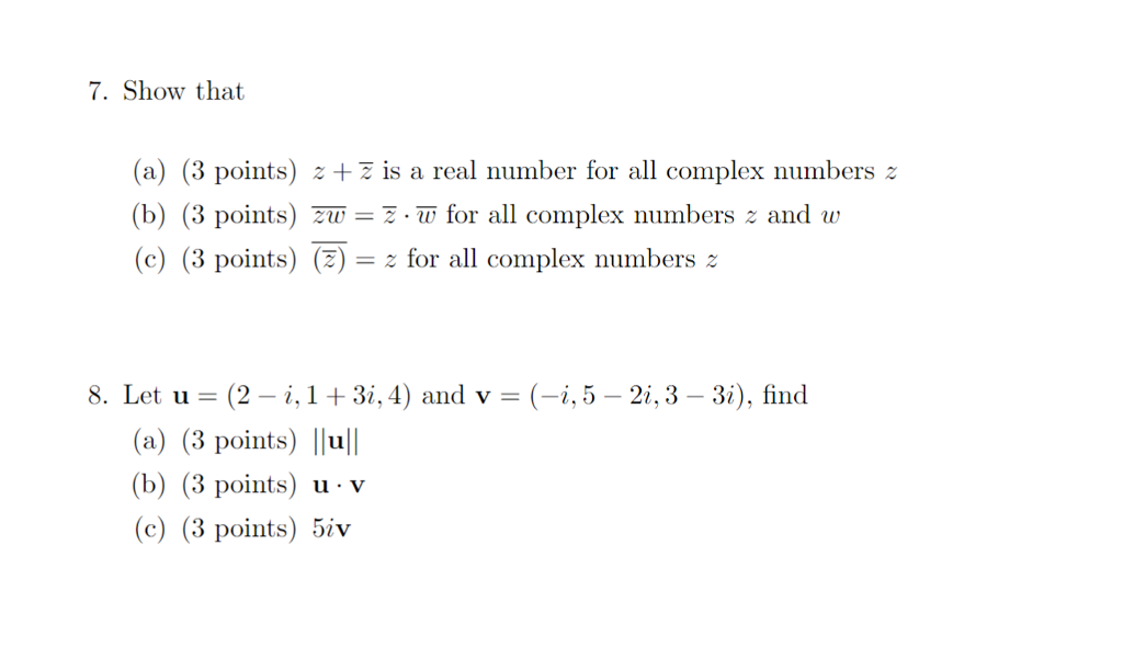 Solved 1. Let U (3, -5,4), V 2,0, 1) And W (2,3, -4) Be | Chegg.com