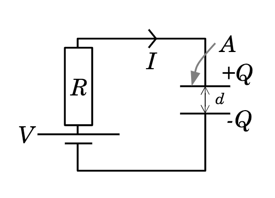 Solved Consider the battery, resistor, capacitor circuit | Chegg.com