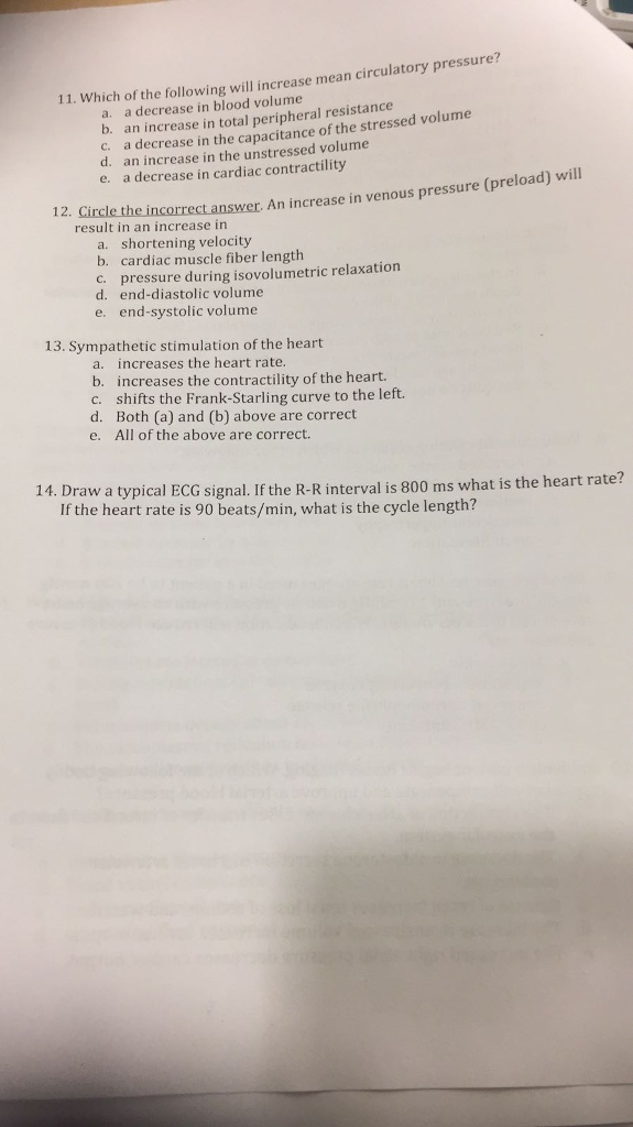 Solved 11. Which of the following will increase mean | Chegg.com