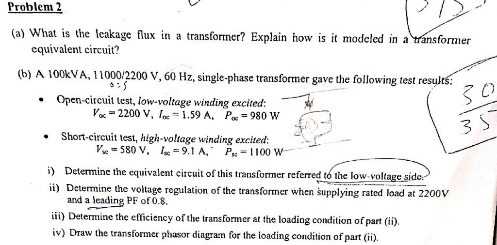 Solved What is the leakage flux in a transformer? Explain