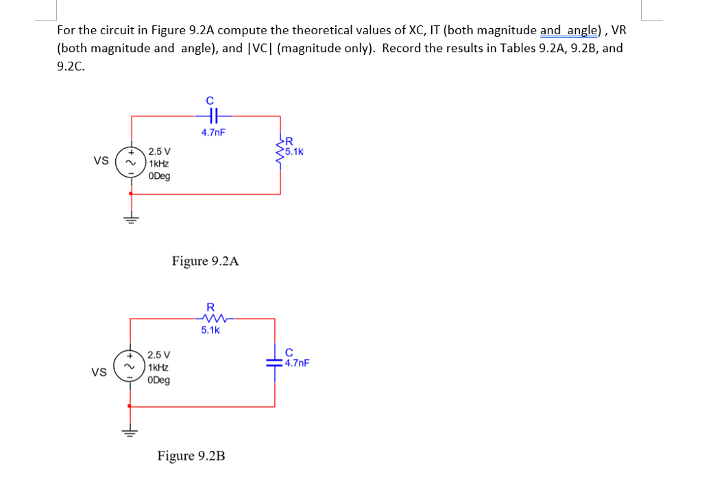 Solved For the circuit in Figure 9.2A compute the | Chegg.com