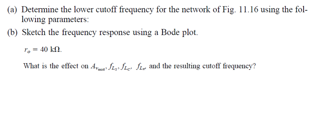 Lower Cutoff Frequency _ Derivation of cutoff frequency and phase shift ...