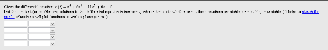 Given The Differential Equation Chegg