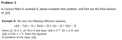 Solved In Lecture Note 9, example 8, please complete that | Chegg.com
