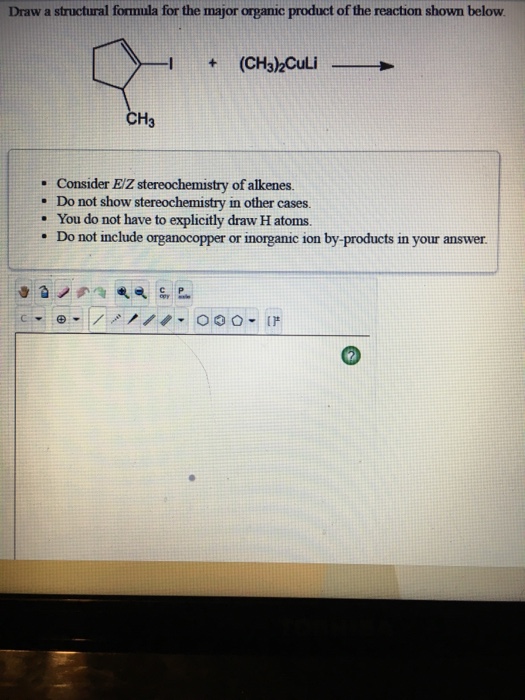 Solved Draw a structural formula for the major organic | Chegg.com