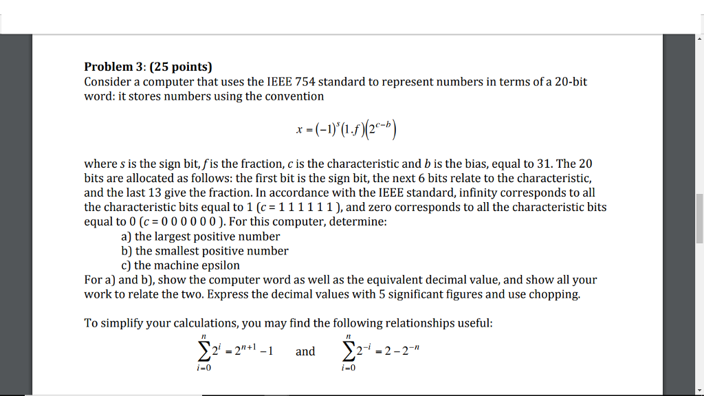 Problem 3: (25 points) Consider a computer that uses | Chegg.com