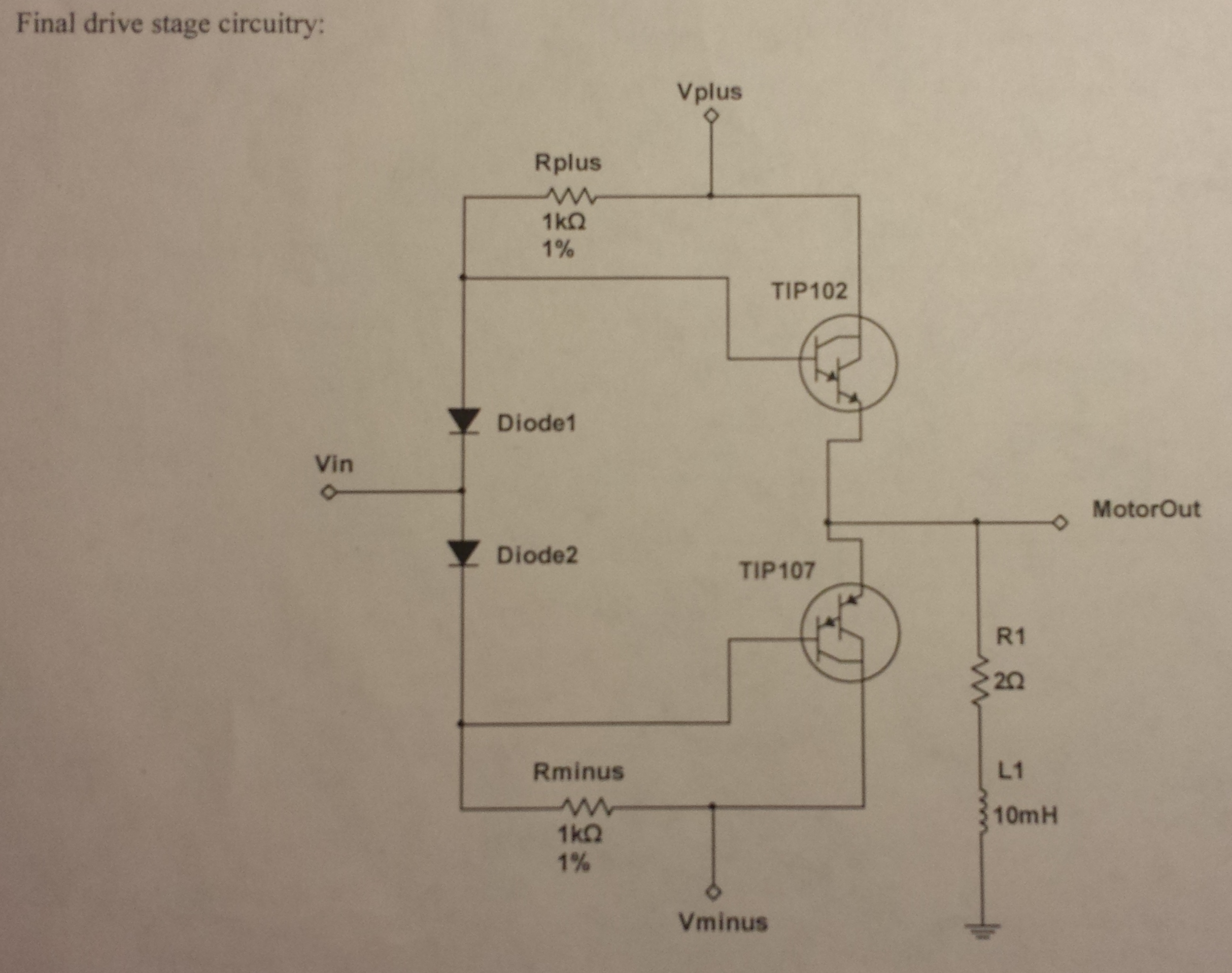 Design a pulse width modulated motor driver circuit Circuit Diagram