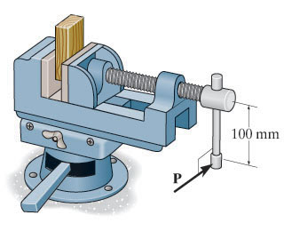 The vise shown in figure 4.49 is used for clamping