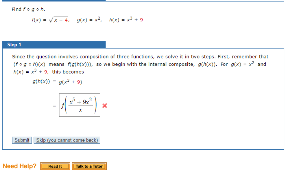 Solved Find F G H F X Sqrt X 4 G X X 2 And