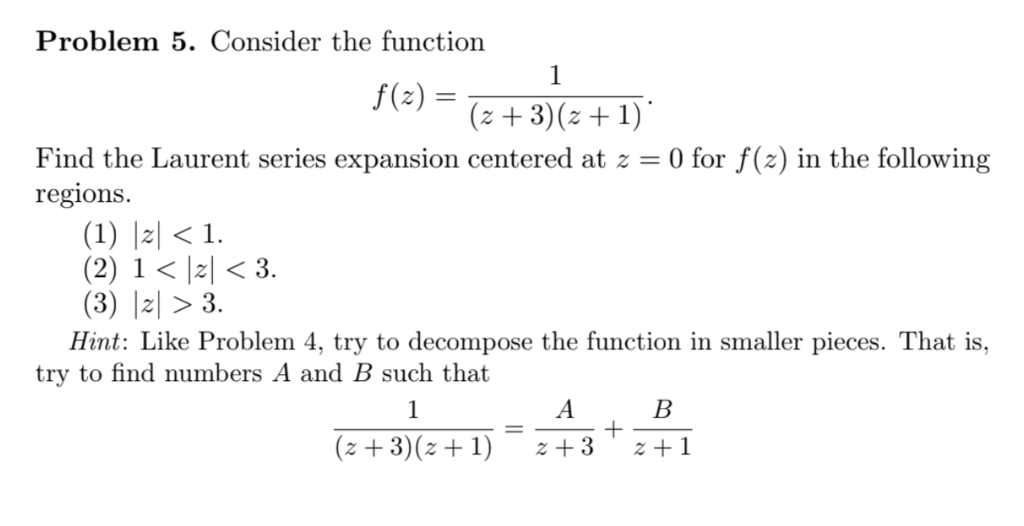 Solved Problem 5 Consider The Function 0 For F Z In The