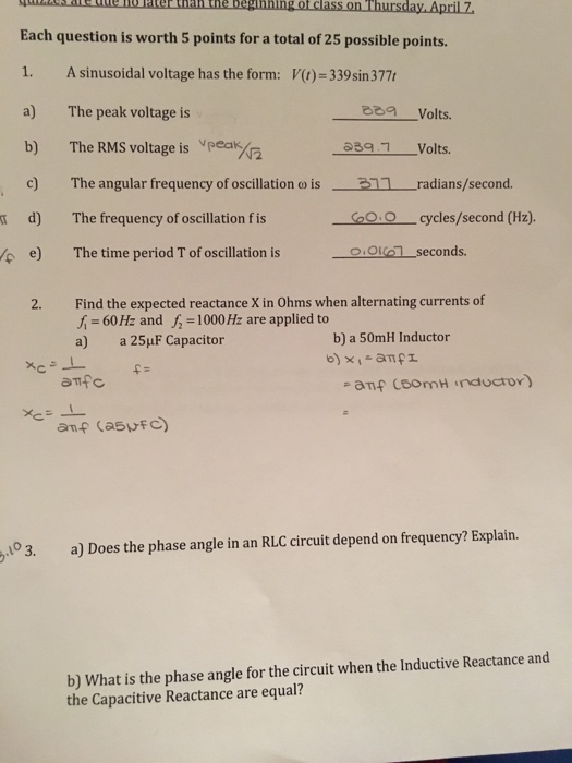 Solved Each question is worth 5 points for a total of 25 | Chegg.com