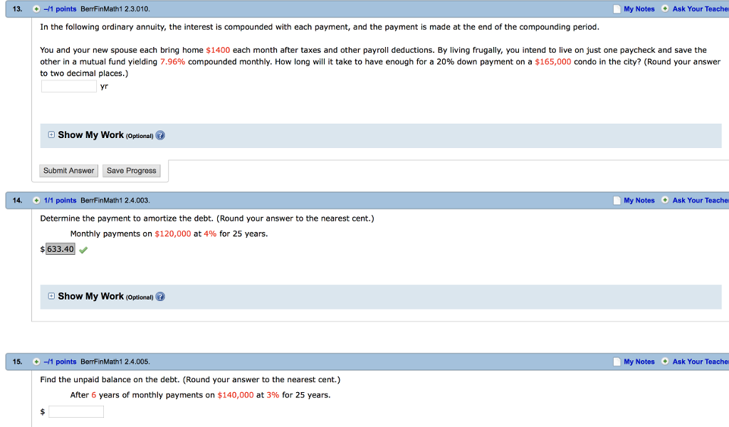 Solved In The Following Ordinary Annuity The Interest Is Chegg