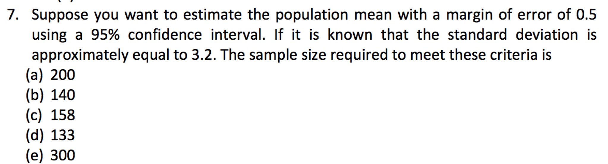 Solved Suppose you want to estimate the population mean with | Chegg.com