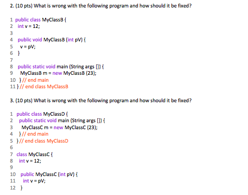 Solved Homework 1 For problems 1 through 4, explain why the | Chegg.com