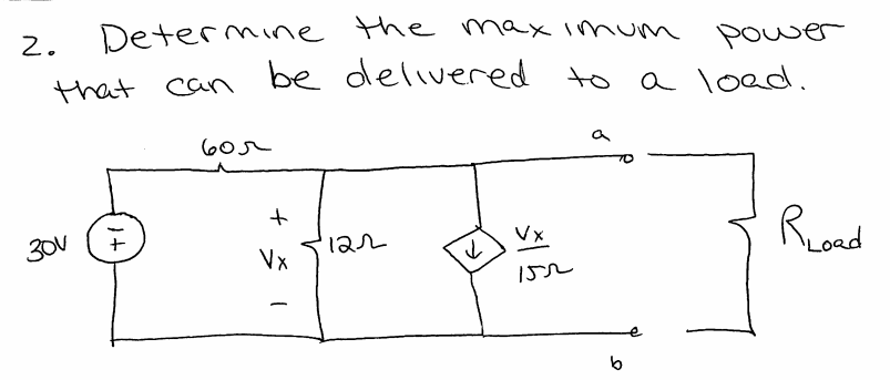 Solved Determine The Maximum Power That Can Be Delivered To | Chegg.com