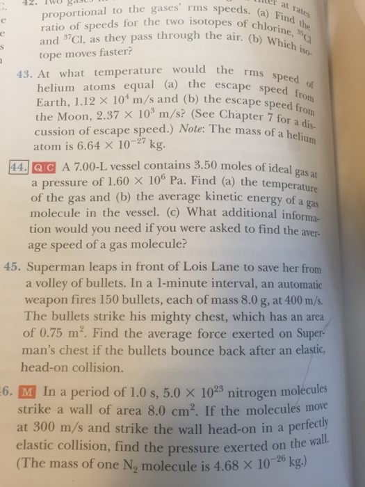 At What Temperature Would The Rms Speed Of Helium Atoms Equal