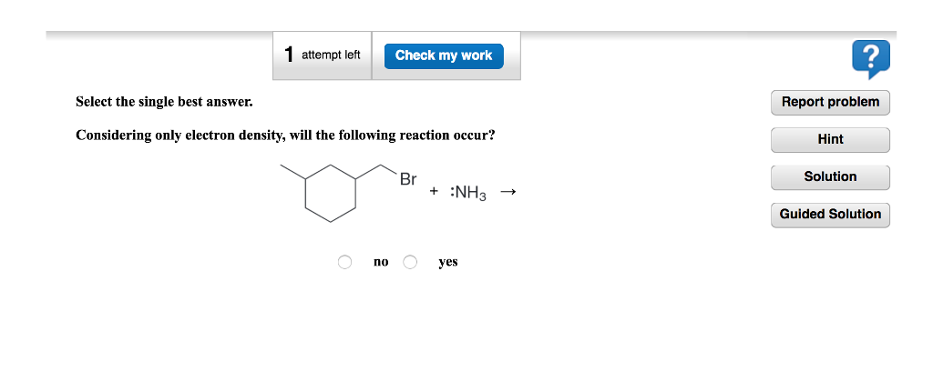 Solved Considering only electron density, will the following | Chegg.com