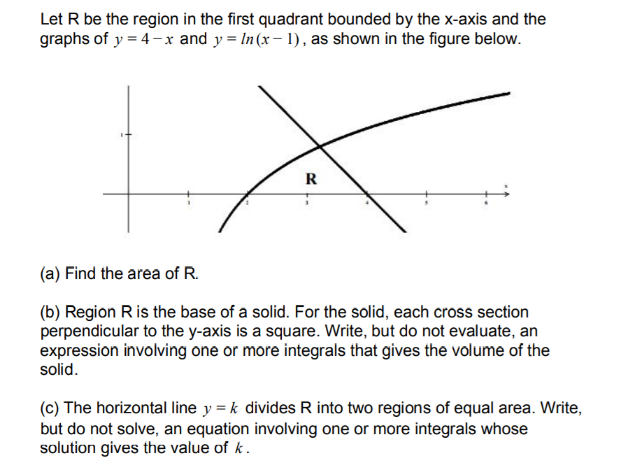 Solved Let R be the region in the first quadrant bounded by | Chegg.com