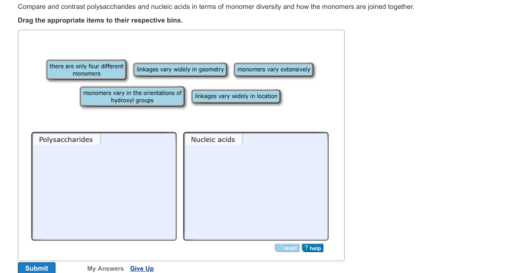 Nucleic Acid Elements And Monomer Biology Dictionary
