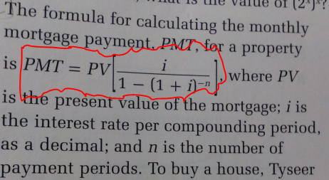 Solved The formula for calculating the monthly mortgage | Chegg.com