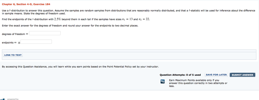 Solved Chapter 6, Section 4-D, Exercise 184 Use a | Chegg.com