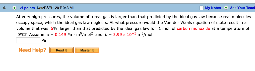 Solved 9 1 Points KatzPSEf1 20 P 043 MI My Notes Ask Chegg