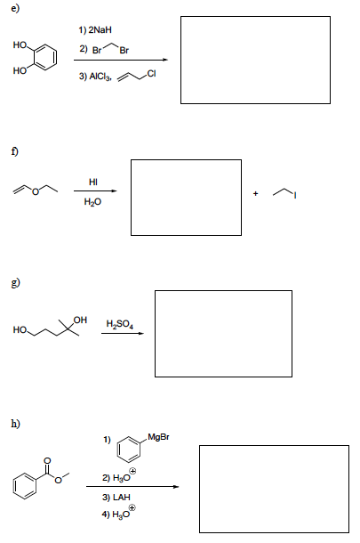 Solved [OCHEM II] Fill in the box (Indicate both | Chegg.com