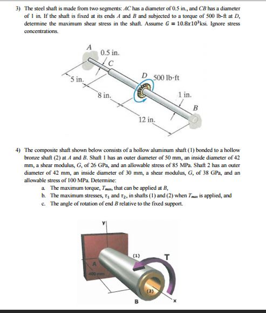 solved-3-the-steel-shaft-is-made-from-two-segments-ac-has-chegg