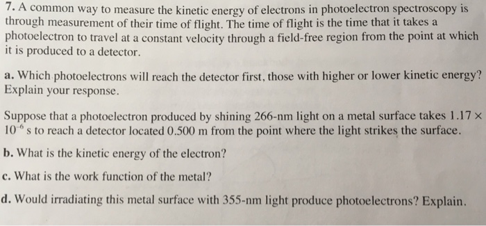 Solved A common way to measure the kinetic energy of | Chegg.com