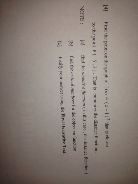 Solved Find The Point On The Graph Of F x x 1 2 That Chegg