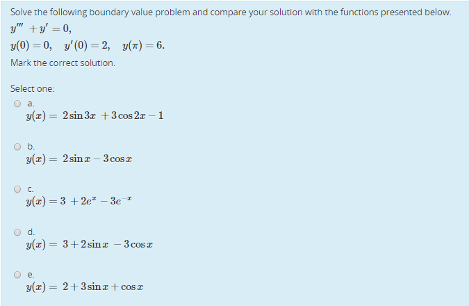 Solved Solve the following boundary value problem and | Chegg.com