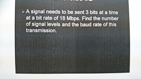 Solved A signal needs to be sent 3 bits at a time at a bit | Chegg.com