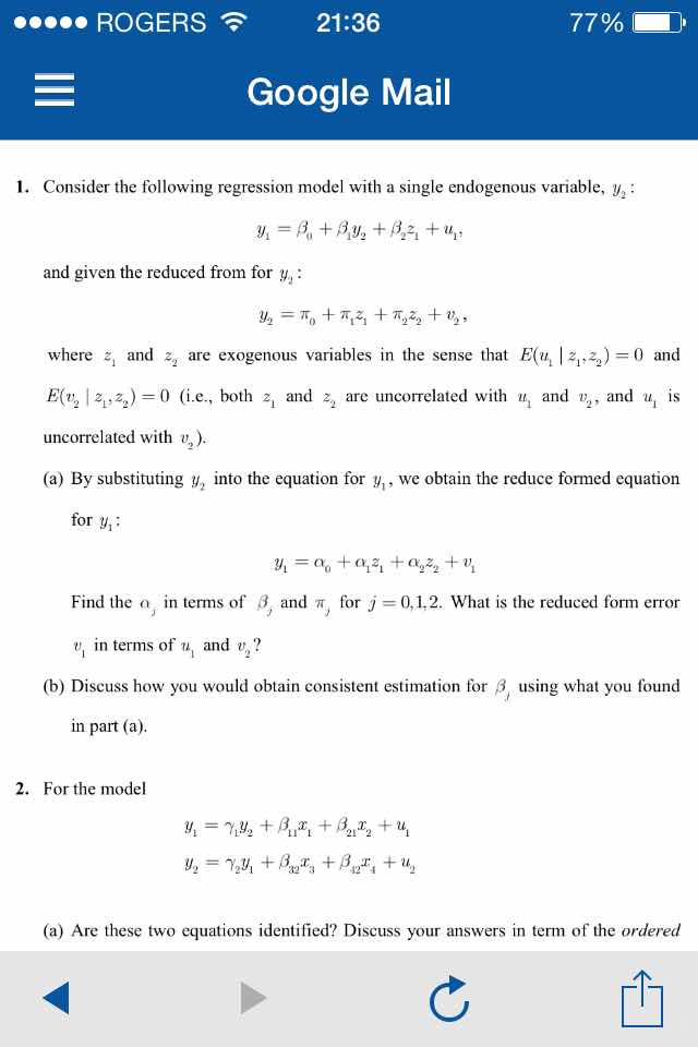 Solved Consider the following regression model with a single | Chegg.com