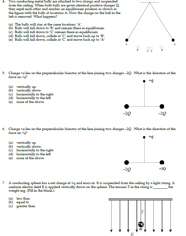 Solved 1. Which of these statements about electric field