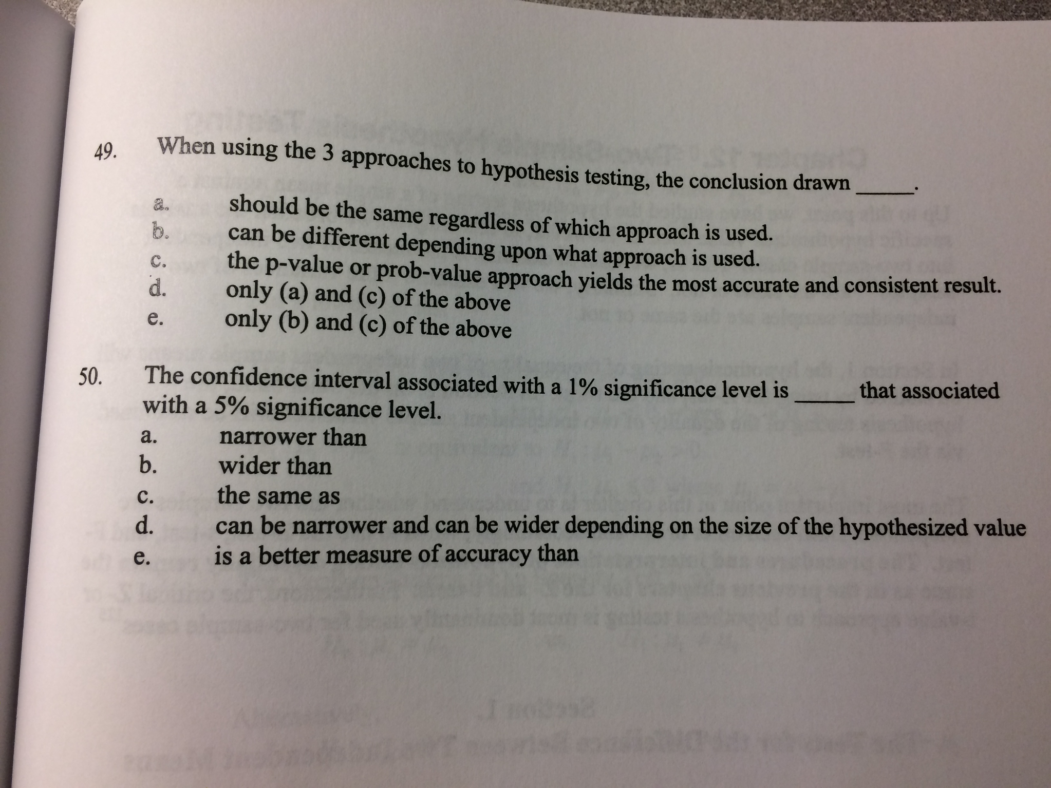 Solved When using the 3 approaches to hypothesis testing, | Chegg.com