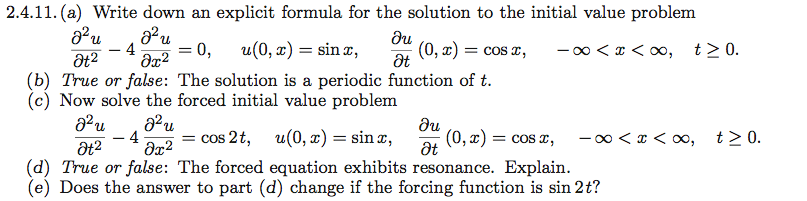 Solved 2.4.11. (a) Write down an explicit formula for the | Chegg.com