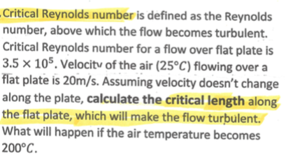 what is the critical reynolds number for internal flow
