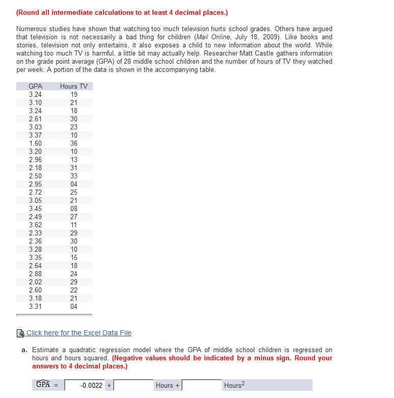 Solved (Round all intermediate calculations to at least 4 | Chegg.com